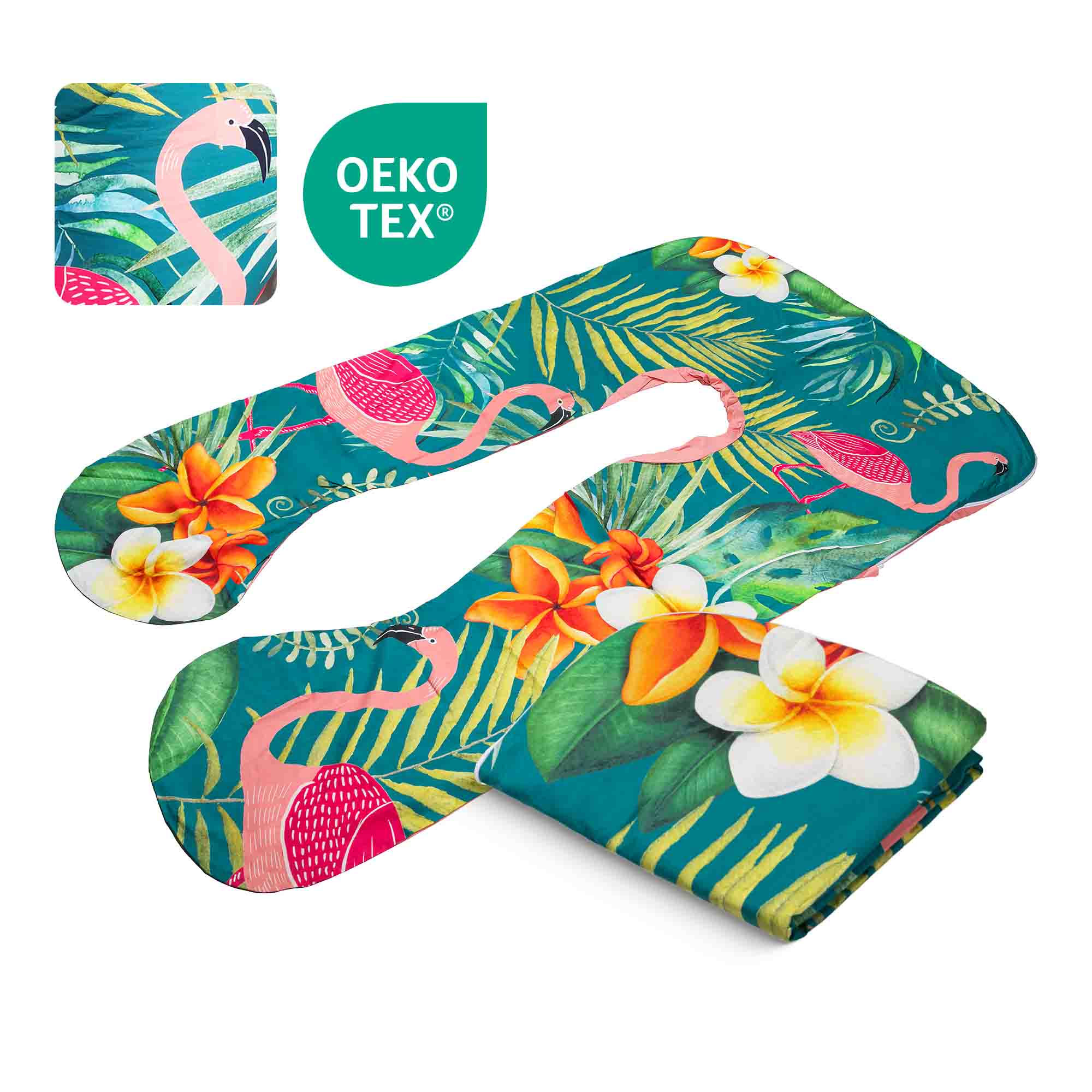 Housse de rechange - coton (flamant rose)
